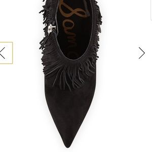Sam Edelman Shoes - ☻Sam Edelman Fringe Black Pointy Booties Sam Edelman Shoes - ☻Sam Edelman Fringe Black Pointy Booties